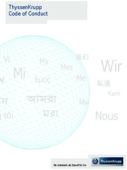 ThyssenKrupp Code of Conduct - Wir entwickeln die Zukunft für Sie.