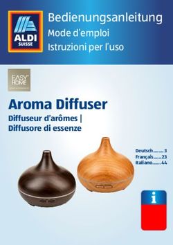 Aroma Diffuser Diffuseur d'ar&ocirc;mes | Diffusore di essenze - Bedienungsanleitung - Aldi Suisse
