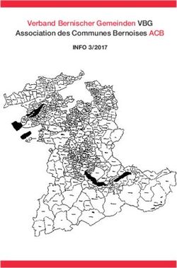 Verband Bernischer Gemeinden VBG Association des Communes Bernoises ACB - INFO 3/2017 - Berner Gemeinden