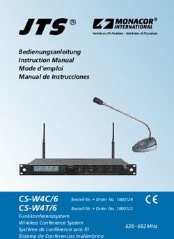 CS-W4C /6 CS-W4 T/ 6 Funkkonferenzsystem Wireless Conference System Système de conférence sans fil Sistema de Conferencias Inalámbrico - JTS Europe