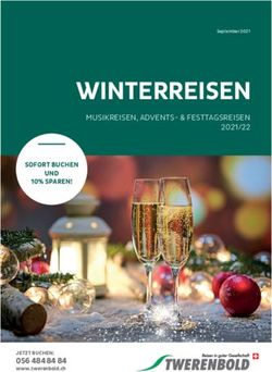 WINTERREISEN MUSIKREISEN, ADVENTS- & FESTTAGSREISEN 2021/22 - Twerenbold Reisewelt
