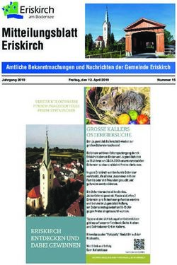 Mitteilungsblatt Eriskirch - Eriskirch Amtliche Bekanntmachungen und Nachrichten der Gemeinde Eriskirch