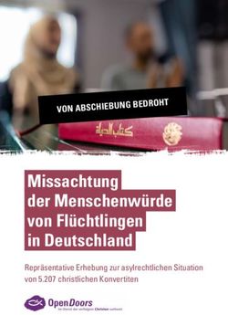Missachtung der Menschenwürde von Flüchtlingen in Deutschland - VON ABSCHIEBUNG BEDROHT