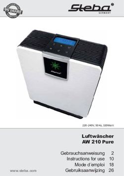 Luftw&auml;scher AW 210 Pure - Gebrauchsanweisung - Steba