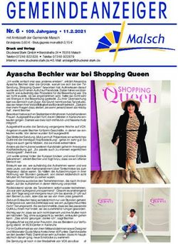 GEMEINDE ANZEIGER Nr. 6 109. Jahrgang 11.2.2021 - Gemeinde Malsch