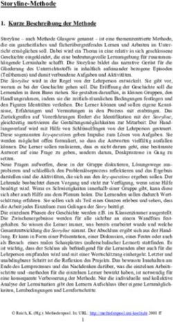 Storyline-Methode 1. Kurze Beschreibung der Methode - Unterrichtsmethoden im ...