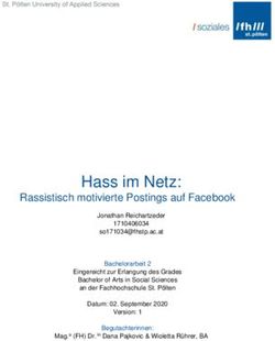 Hass im Netz: Rassistisch motivierte Postings auf Facebook - FHSTP Phaidra