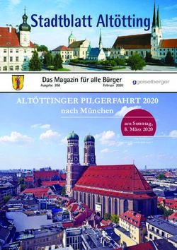 Stadtblatt Altötting ALTÖTTINGER PILGERFAHRT 2020 - nach München Das Magazin für alle Bürger - Stadt Altötting