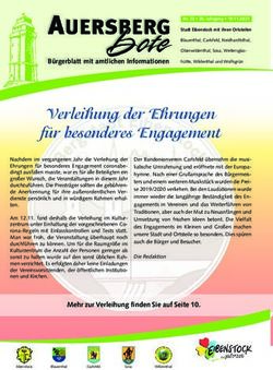 Verleihung der Ehrungen f&uuml;r besonderes Engagement - B&uuml;rgerblatt mit amtlichen Informationen