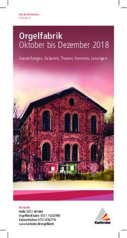 Orgelfabrik Oktober bis Dezember 2018 - Ausstellungen, Kabarett, Theater, Konzerte, Lesungen - Karlsruhe