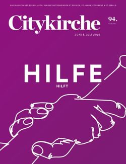 JUNI & JULI 2022 - Citykirche