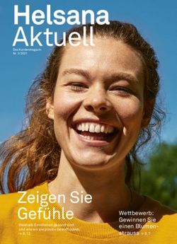 Helsana Aktuell - Zeigen Sie Gef&uuml;hle