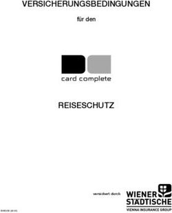 VERSICHERUNGSBEDINGUNGEN - REISESCHUTZ f&uuml;r den - versichert durch - card complete