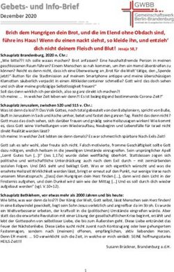 Gebets- und Info-Brief - Dezember 2020 - Gemeinschaftswerk Berlin-Brandenburg