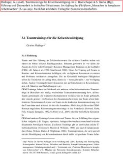 3.1 Teamtrainings f&uuml;r die Krisenbew&auml;ltigung - Team HF