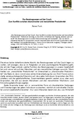 Das Beratungswesen auf der Couch Zum Konflikt zwischen &ouml;konomischer und menschlicher Produktivit&auml;t Rainer Funk