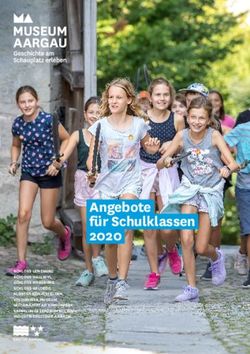 Angebote für Schulklassen 2020 - Museum Aargau