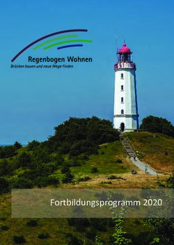 Fortbildungsprogramm 2020 - Regenbogen Wohnen gGmbH