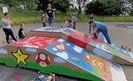 Graffiti am Skaterplatz - Gemeinde Kirchentellinsfurt