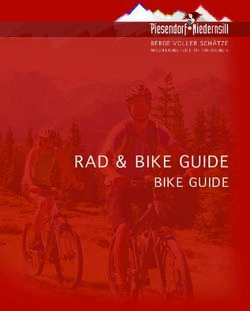 RAD & BIKE GUIDE BIKE GUIDE - Tourismusverband Piesendorf ...