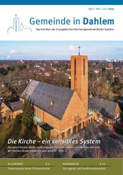 Gemeinde in Dahlem - Evangelische Kirchengemeinde Berlin-Dahlem