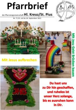 Pfarrbrief der Pfarreiengemeinschaft Hl. Kreuz/St. Pius - Nr. 7 ǀ 25. Juli bis 26. September 2021 - Pfarrei St. Pius