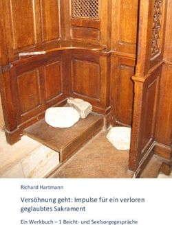 VERSÖHNUNG GEHT: IMPULSE FÜR EIN VERLOREN GEGLAUBTES SAKRAMENT - RICHARD HARTMANN EIN WERKBUCH - 1 BEICHT- UND SEELSORGEGESPRÄCHE - KIDOKS