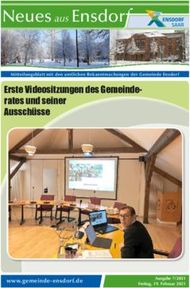 Ensdorf Neues aus Erste Videositzungen des Gemeinderates und seiner ...