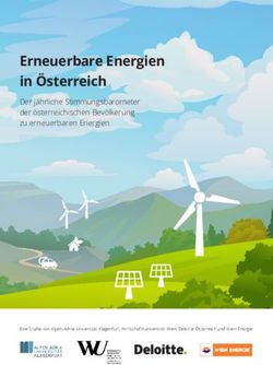 Erneuerbare Energien in Österreich - Der jährliche Stimmungsbarometer der österreichischen Bevölkerung zu erneuerbaren Energien - Deloitte