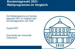 Bundestagswahl 2021: Wahlprogramme im Vergleich - Die Wahlprogramme zur Bundes-tagswahl 2021 im Vergleich aller Bundestagswahlen seit 1949 August ...