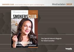 Mediadaten 2019 - Das Special-Interest-Magazin für Tabak-Genießer - Konradin Service