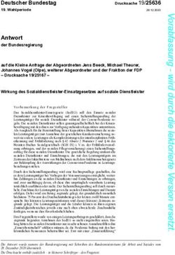 Antwort der Bundesregierung - Deutscher Bundestag - Fraktion der Freien Demokraten im ...
