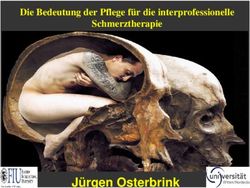 Jürgen Osterbrink - Die Bedeutung der Pflege für die interprofessionelle Schmerztherapie