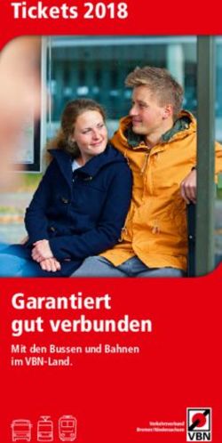 Tickets 2018 - Garantiert gut verbunden Mit den Bussen und Bahnen im VBN-Land.