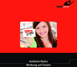 Ambient Media Werbung auf Tickets