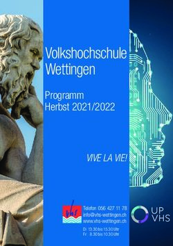 Volkshochschule Wettingen - Programm Herbst 2021/2022 VIVE LA VIE!
