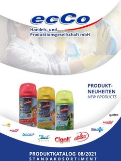 PRODUKT-NEUHEITEN NEW PRODUCTS - PRODUKTKATALOG 08/2021