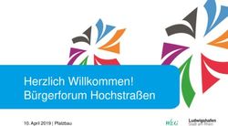Herzlich Willkommen! B&uuml;rgerforum Hochstra&szlig;en - April 2019 | Pfalzbau - Ludwigshafen diskutiert