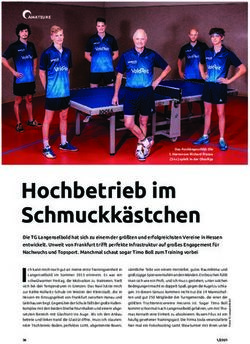 Hochbetrieb im Schmuckk&auml;stchen - TG Langenselbold