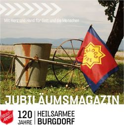 JUBIL&Auml;UMSMAGAZIN 120 HEILSARMEE - Heilsarmee Schweiz