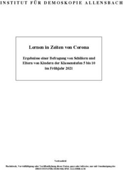 Lernen in Zeiten von Corona - INSTITUT FÜR DEMOSKOPIE ALLENSBACH - Deutsche Telekom Stiftung