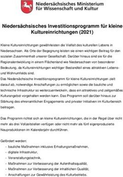 Nieders&auml;chsisches Investitionsprogramm f&uuml;r kleine Kultureinrichtungen (2021)