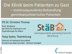 Die Klinik beim Patienten zu Gast-stations&auml;quivalente Behandlung gerontopsychiatrischer Patienten - Die Klinik bei der ...