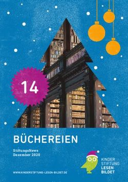 14 B&Uuml;CHEREIEN StiftungsNews Dezember 2020 - Kinderstiftung lesen bildet