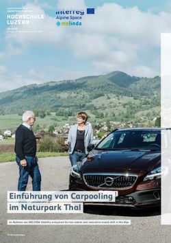 Einführung von Carpooling im Naturpark Thal - RegioMove