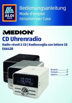 CD Uhrenradio E66428 Radio-réveil à CD | Radiosveglia con lettore CD - Bedienungsanleitung - Aldi Suisse