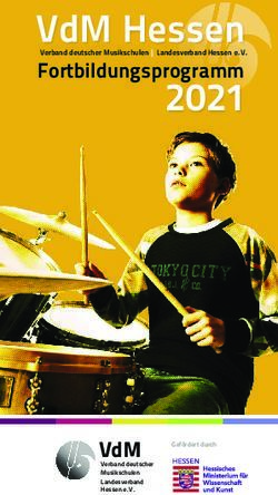 VDM HESSEN FORTBILDUNGSPROGRAMM - VDM