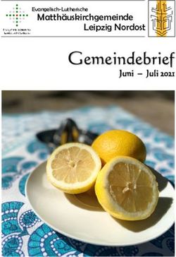 Gemeindebrief Juni - Juli 2021 - Matth&auml;uskirchgemeinde - Matth&auml;usgemeinde Leipzig