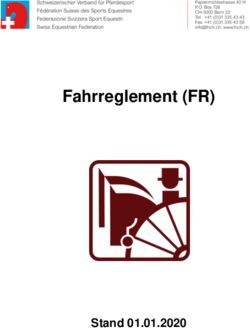 Fahrreglement (FR) - Stand 01.01.2020 - Schweizerischer Verband f&uuml;r Pferdesport