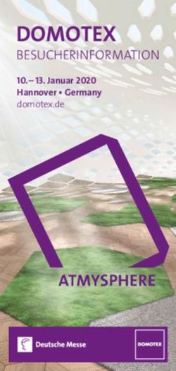 DOMOTEX BESUCHERINFORMATION - 10.- 13. Januar 2020 Hannover Germany domotex.de